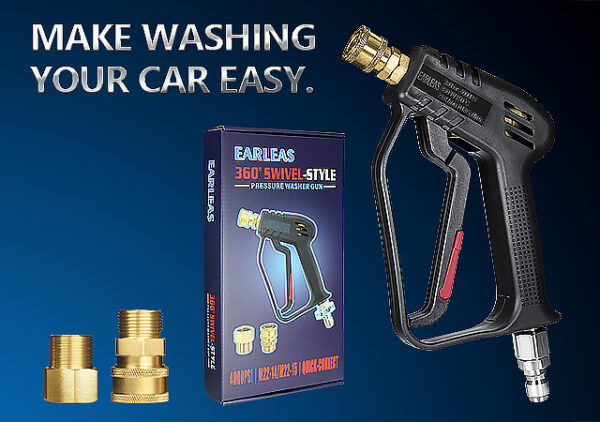 Short Pressure Washer Gun with Swivel - Image 2